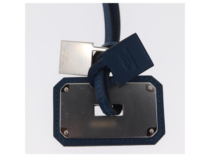 Hermès HERMES Okelley GM Necklace Leather Navy - vista 5
