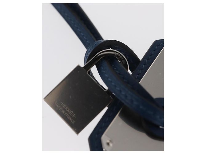 Hermès HERMES Okelley GM Necklace Leather Navy - vista 6