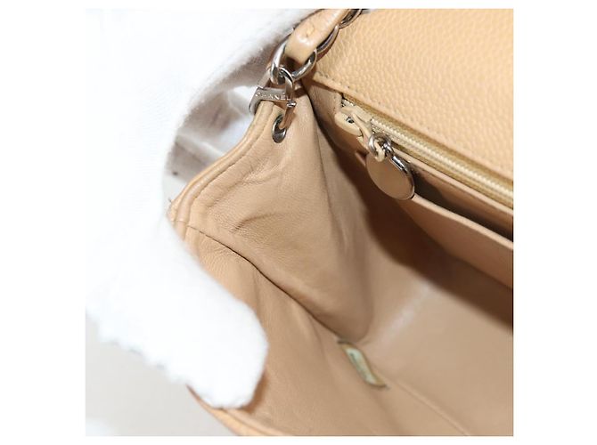 CHANEL Mini Matelasse 17 Chain Shoulder Bag Caviar Skin Beige CC - vista 23