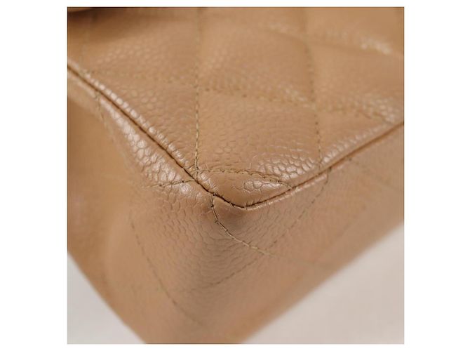 CHANEL Mini Matelasse 17 Chain Shoulder Bag Caviar Skin Beige CC - vista 9