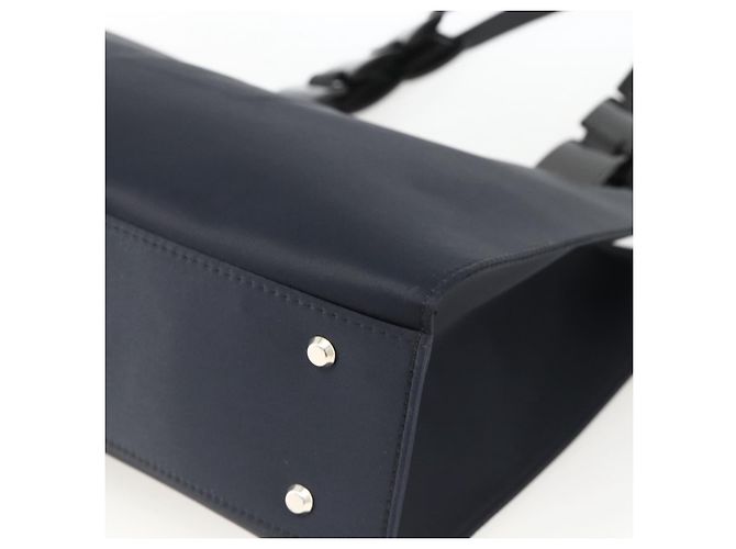 SAINT LAURENT Shoulder Bag Nylon Navy Silver - vista 10