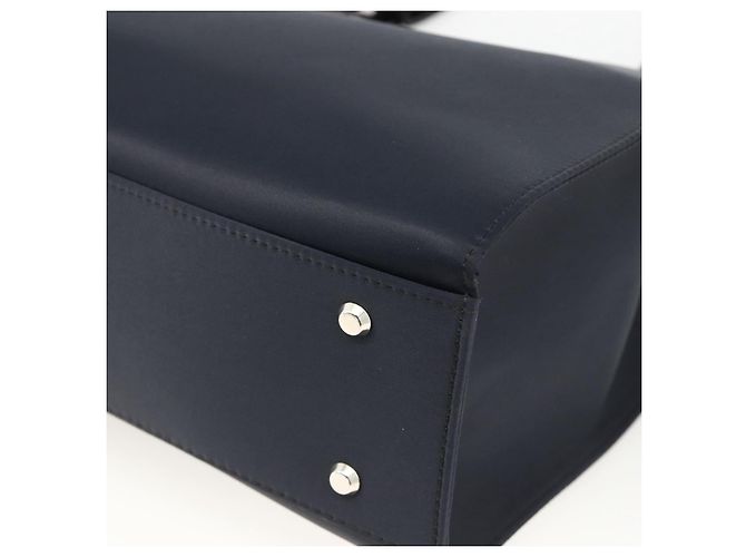 SAINT LAURENT Shoulder Bag Nylon Navy Silver - vista 12