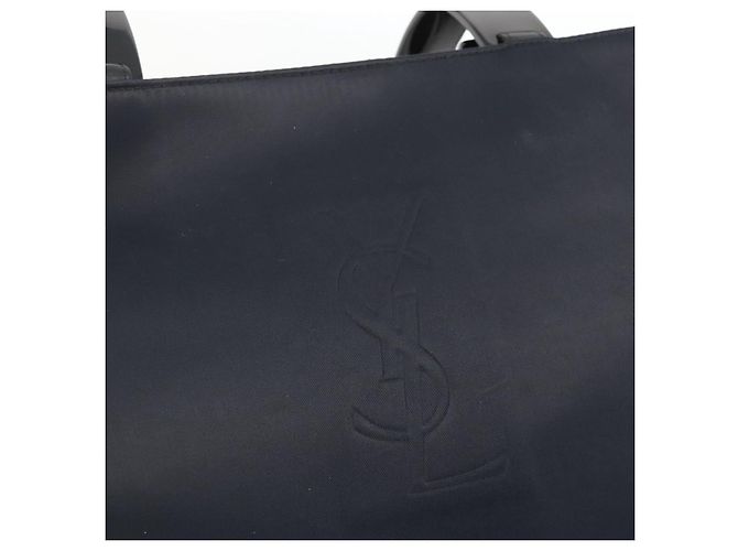 SAINT LAURENT Shoulder Bag Nylon Navy Silver - vista 14