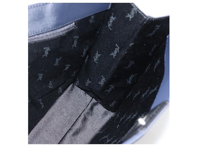 SAINT LAURENT Shoulder Bag Nylon Navy Silver - vista 17