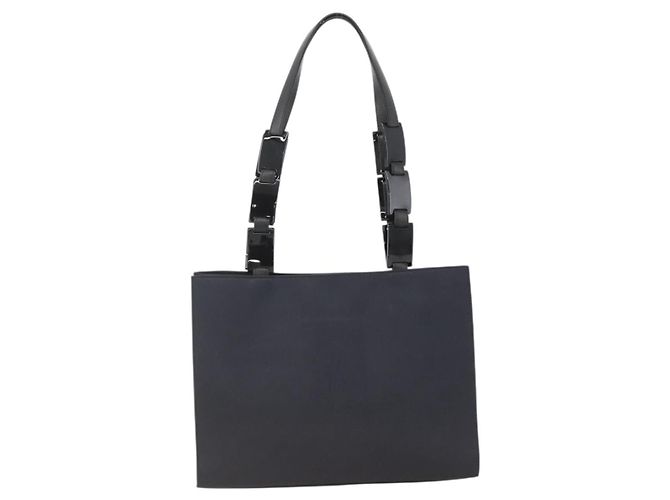 SAINT LAURENT Shoulder Bag Nylon Navy Silver - vista 2