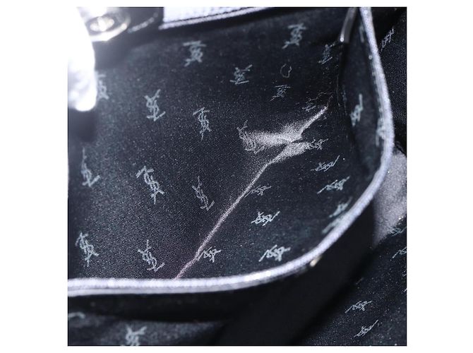SAINT LAURENT Shoulder Bag Nylon Navy Silver - vista 20