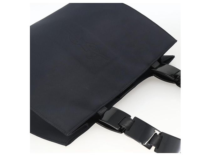 SAINT LAURENT Shoulder Bag Nylon Navy Silver - vista 6