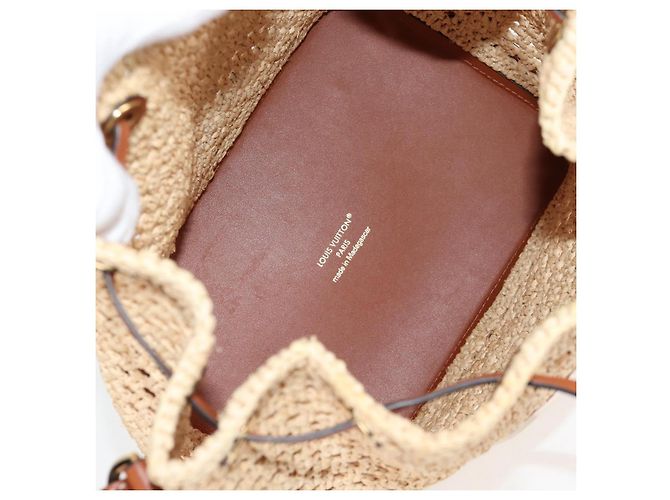 LOUIS VUITTON Noe BB Shoulder Bag Raffia Beige M24722 LV - vista 11