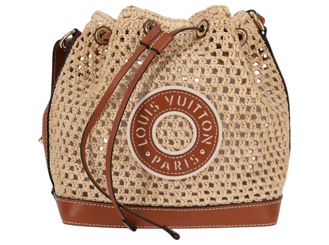LOUIS VUITTON Noe BB Shoulder Bag Raffia Beige M24722 LV - vista 13