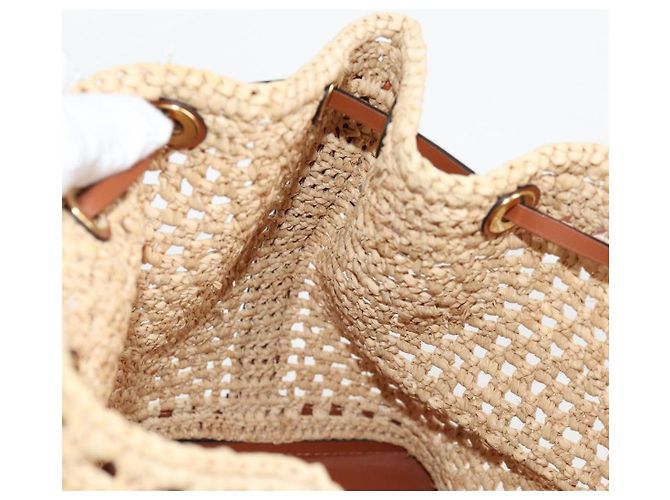 LOUIS VUITTON Noe BB Shoulder Bag Raffia Beige M24722 LV - vista 20