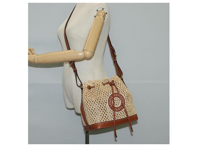LOUIS VUITTON Noe BB Shoulder Bag Raffia Beige M24722 LV - vista 21
