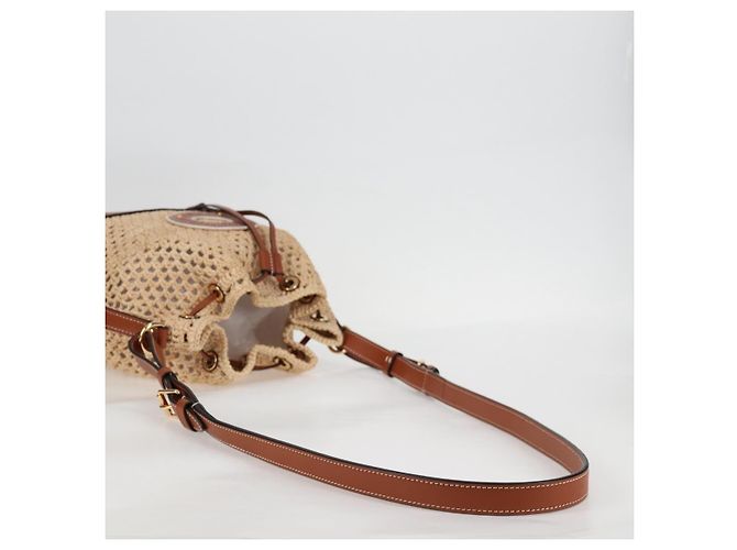 LOUIS VUITTON Noe BB Shoulder Bag Raffia Beige M24722 LV - vista 7