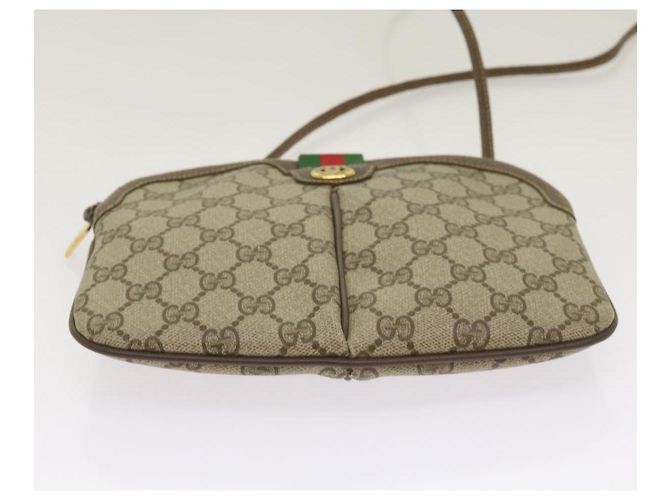 GUCCI GG Canvas Web Sherry Line Shoulder Bag Red Beige 904 02 047 - vista 5