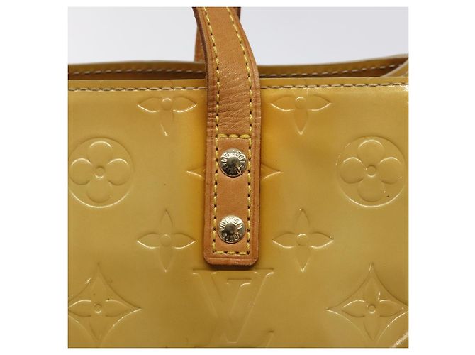 LOUIS VUITTON Monogram Vernis Reade PM Hand Bag Beige M91334 LV - vista 10