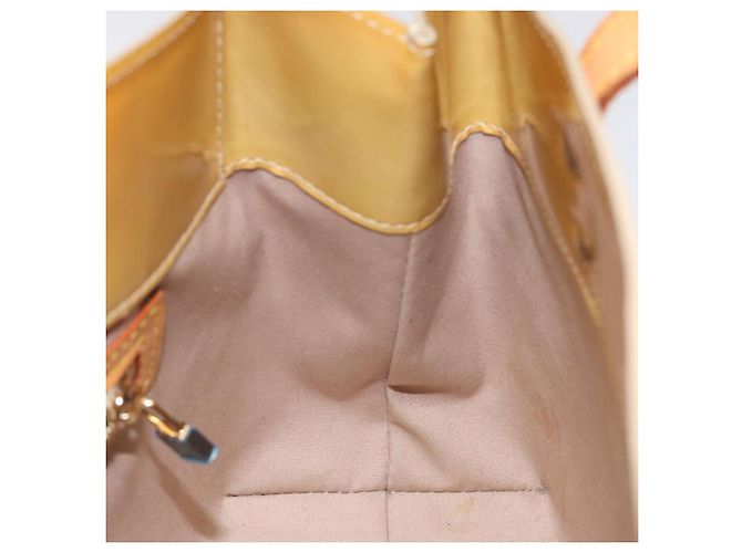 LOUIS VUITTON Monogram Vernis Reade PM Hand Bag Beige M91334 LV - vista 18