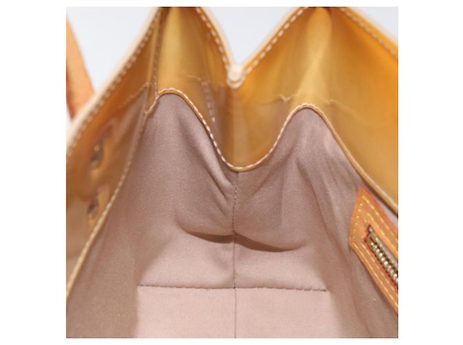 LOUIS VUITTON Monogram Vernis Reade PM Hand Bag Beige M91334 LV - vista 19