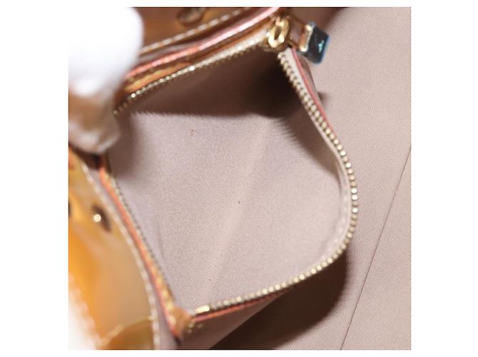 LOUIS VUITTON Monogram Vernis Reade PM Hand Bag Beige M91334 LV - vista 20