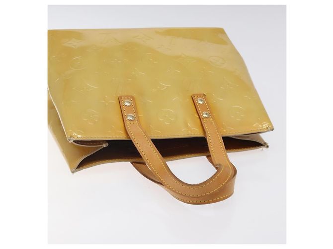 LOUIS VUITTON Monogram Vernis Reade PM Hand Bag Beige M91334 LV - vista 6