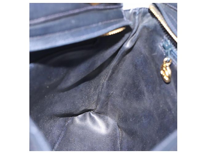 CHANEL Matelasse Chain Shoulder Bag Leather White Gold CC - vista 20
