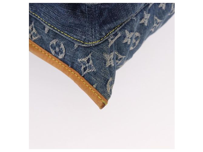 LOUIS VUITTON Saco Tote Shopper Plano em Denim Monogram Azul M95018 LV - vista 10