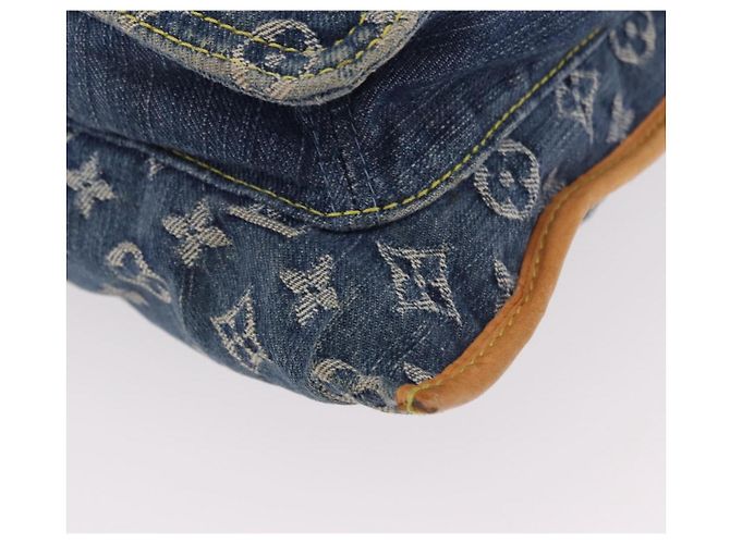 LOUIS VUITTON Saco Tote Shopper Plano em Denim Monogram Azul M95018 LV - vista 11