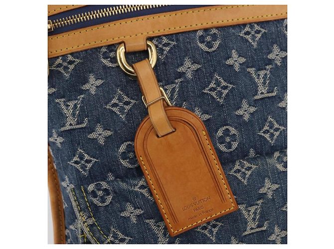LOUIS VUITTON Saco Tote Shopper Plano em Denim Monogram Azul M95018 LV - vista 15