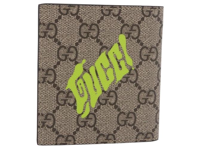 GUCCI GG Supreme Wallet PVC Beige 835323 - vista 2