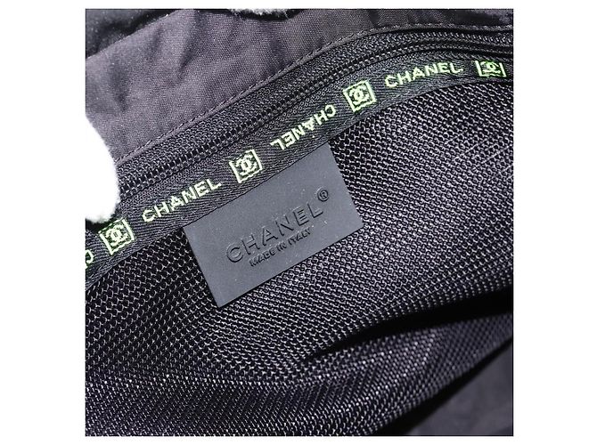 CHANEL Sports Line Shoulder Bag Nylon Black Silver CC - vista 18