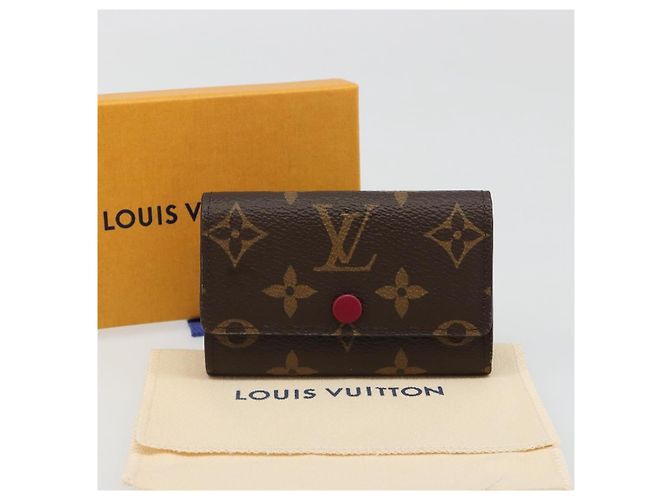 LOUIS VUITTON Monogram Multicles 6 Key Case Fuchsia M60701 LV - vista 12