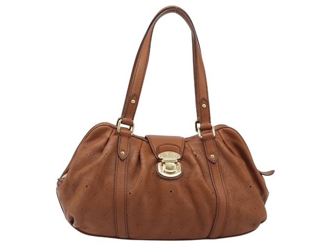 LOUIS VUITTON Mahina Runner PM Hand Bag Leather Brown M97052 LV - vista 13