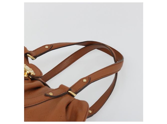 LOUIS VUITTON Mahina Runner PM Hand Bag Leather Brown M97052 LV - vista 14