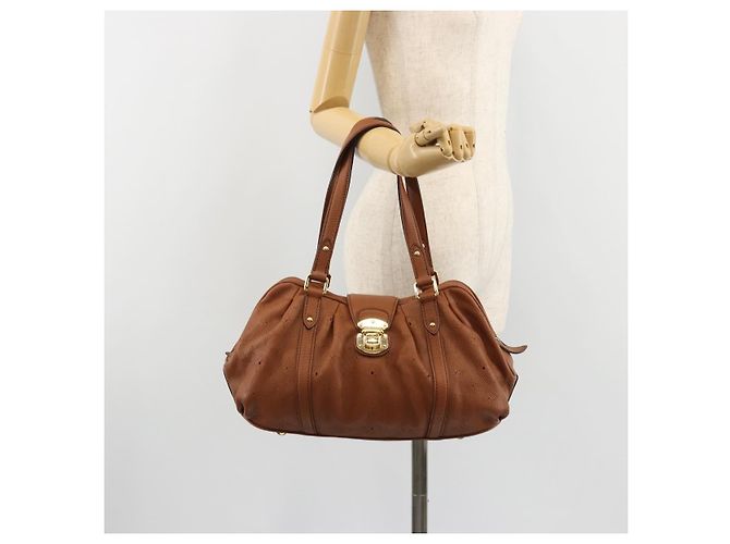 LOUIS VUITTON Mahina Runner PM Hand Bag Leather Brown M97052 LV - vista 26