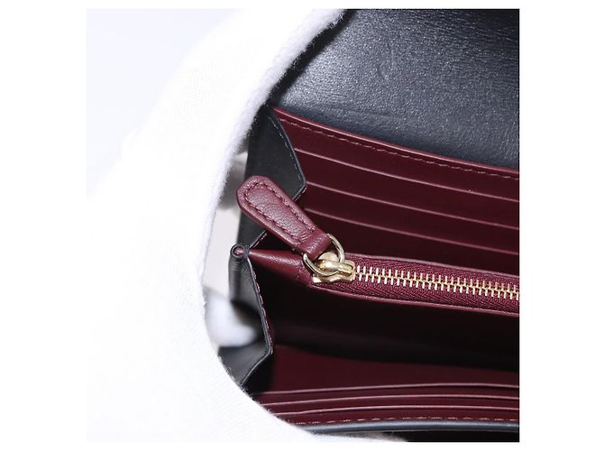 CARTIER Long Wallet Leather Black Gold - vista 10
