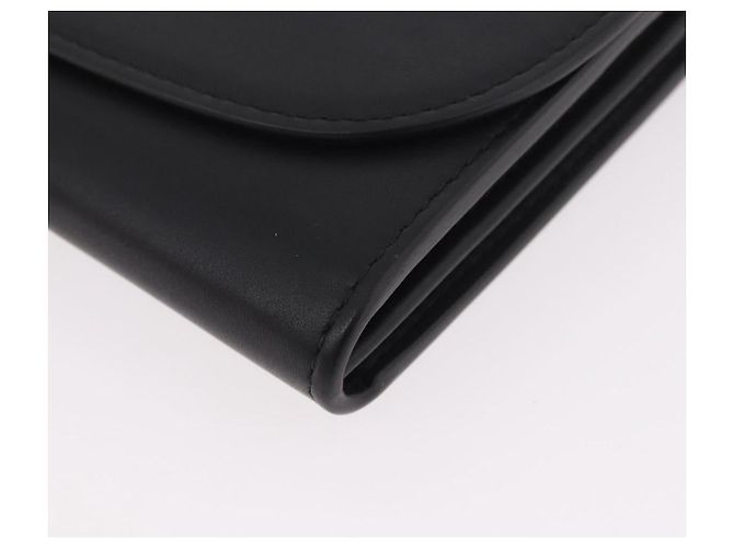 CARTIER Long Wallet Leather Black Gold - vista 14