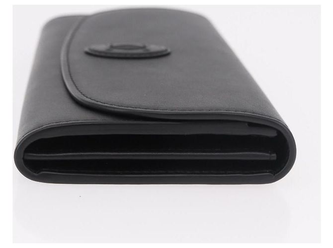 CARTIER Long Wallet Leather Black Gold - vista 3
