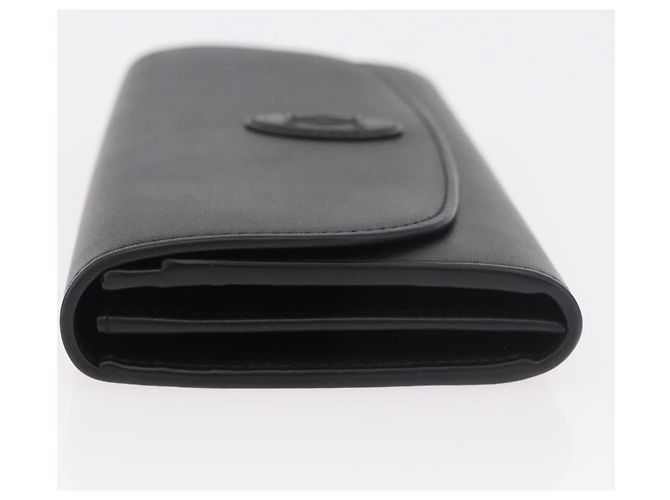 CARTIER Long Wallet Leather Black Gold - vista 4