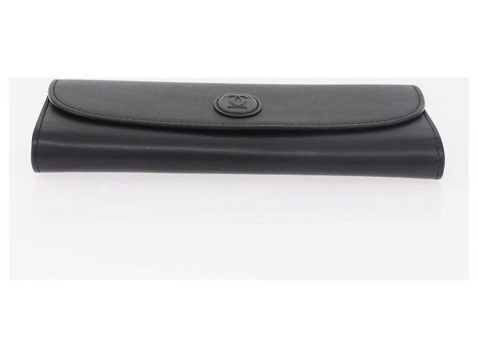 CARTIER Long Wallet Leather Black Gold - vista 6