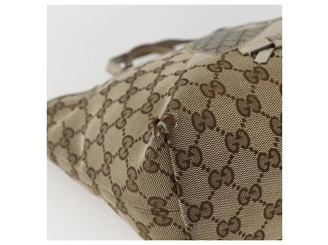 GUCCI GG Canvas Hand Bag Beige Silver 271101 - vista 15