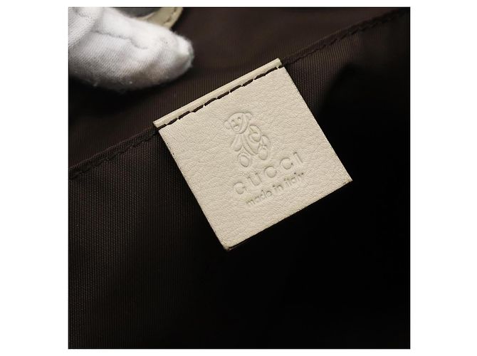 GUCCI GG Canvas Hand Bag Beige Silver 271101 - vista 17