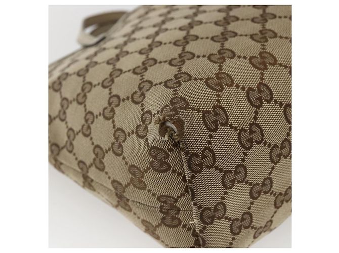 GUCCI GG Canvas Hand Bag Beige Silver 271101 - vista 9