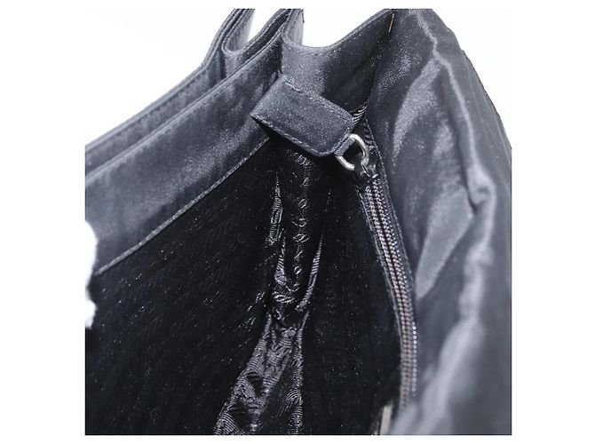 PRADA Shoulder Bag Nylon Black Silver - vista 20