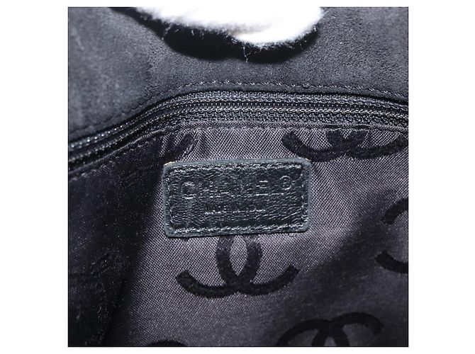 CHANEL Wild Stitch Chain Shoulder Bag Suede Black Gold CC - vista 20
