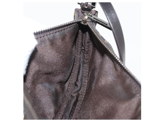 FENDI Zucca Canvas Accessory Pouch Brown Black - vista 19