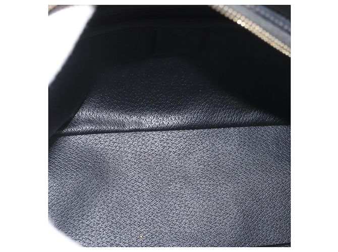 Céline CELINE Macadam Canvas Hand Bag PVC Leather Black Gold - vista 11