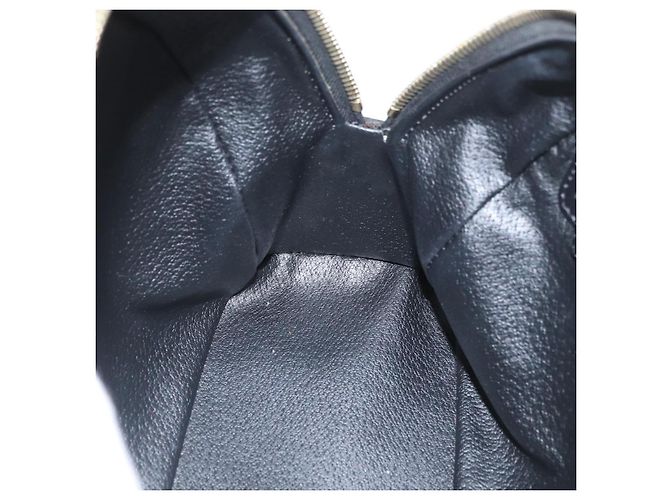Céline CELINE Macadam Canvas Hand Bag PVC Leather Black Gold - vista 20