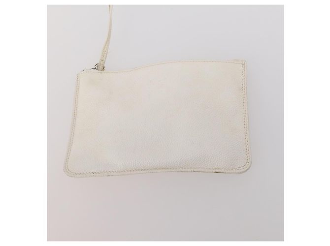 CHANEL Triple Coco Backpack Caviar Skin White Gold CC - vista 24