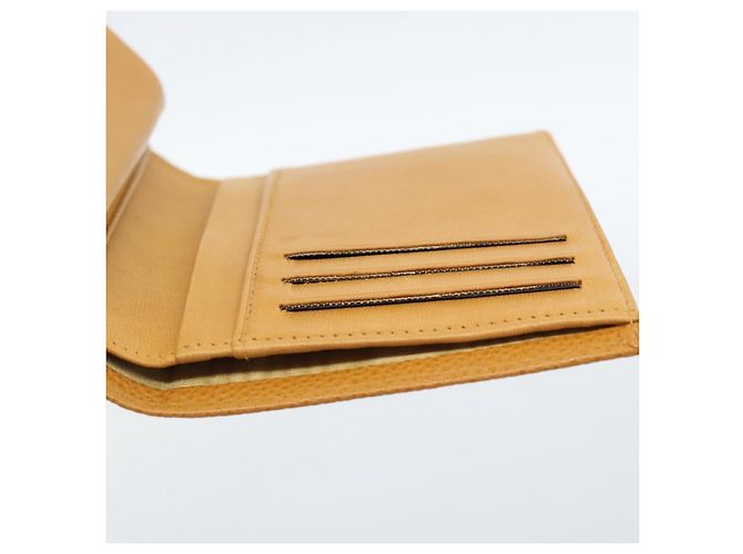 CHANEL Compact Wallet Caviar Skin Brown Gold CC - vista 18