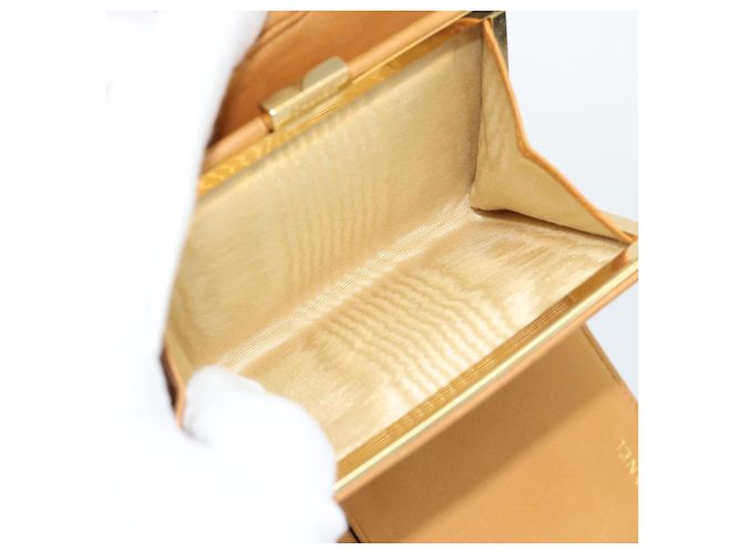 CHANEL Compact Wallet Caviar Skin Brown Gold CC - vista 9