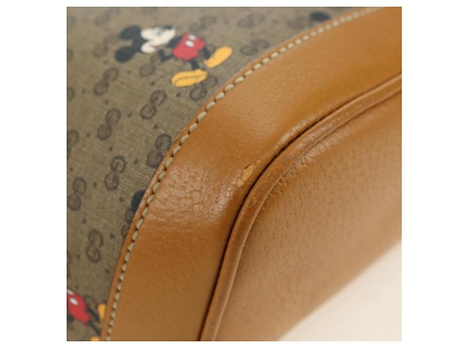 GUCCI Micro GG Supreme Disney Backpack PVC Beige Gold 552884 - vista 15