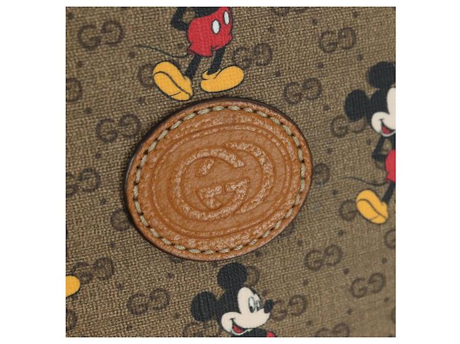 GUCCI Micro GG Supreme Disney Backpack PVC Beige Gold 552884 - vista 19